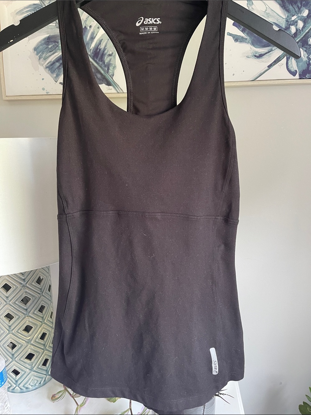 Asics Black Racerback Performance Tank